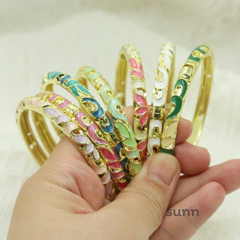 Ahtziri Cloisonne Enamel Bracelet [XRITZ6X1]
