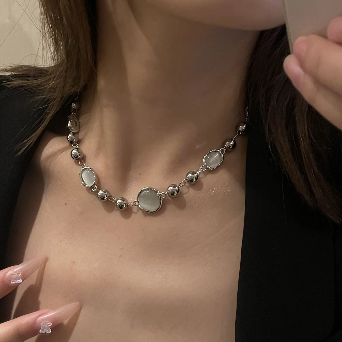 Ahuva Cat Eye Stone Necklace