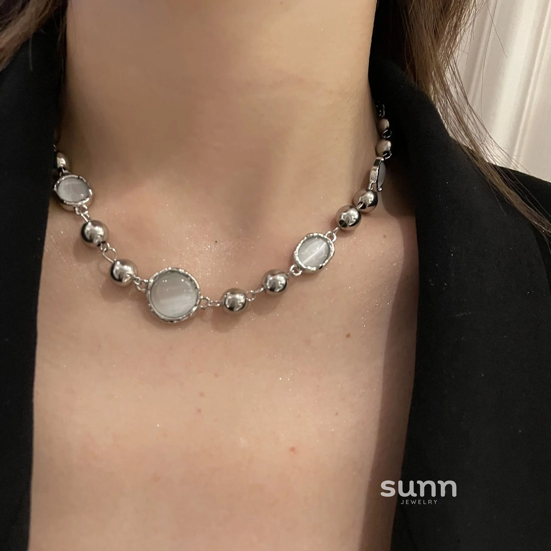 Ahuva Cat Eye Stone Necklace