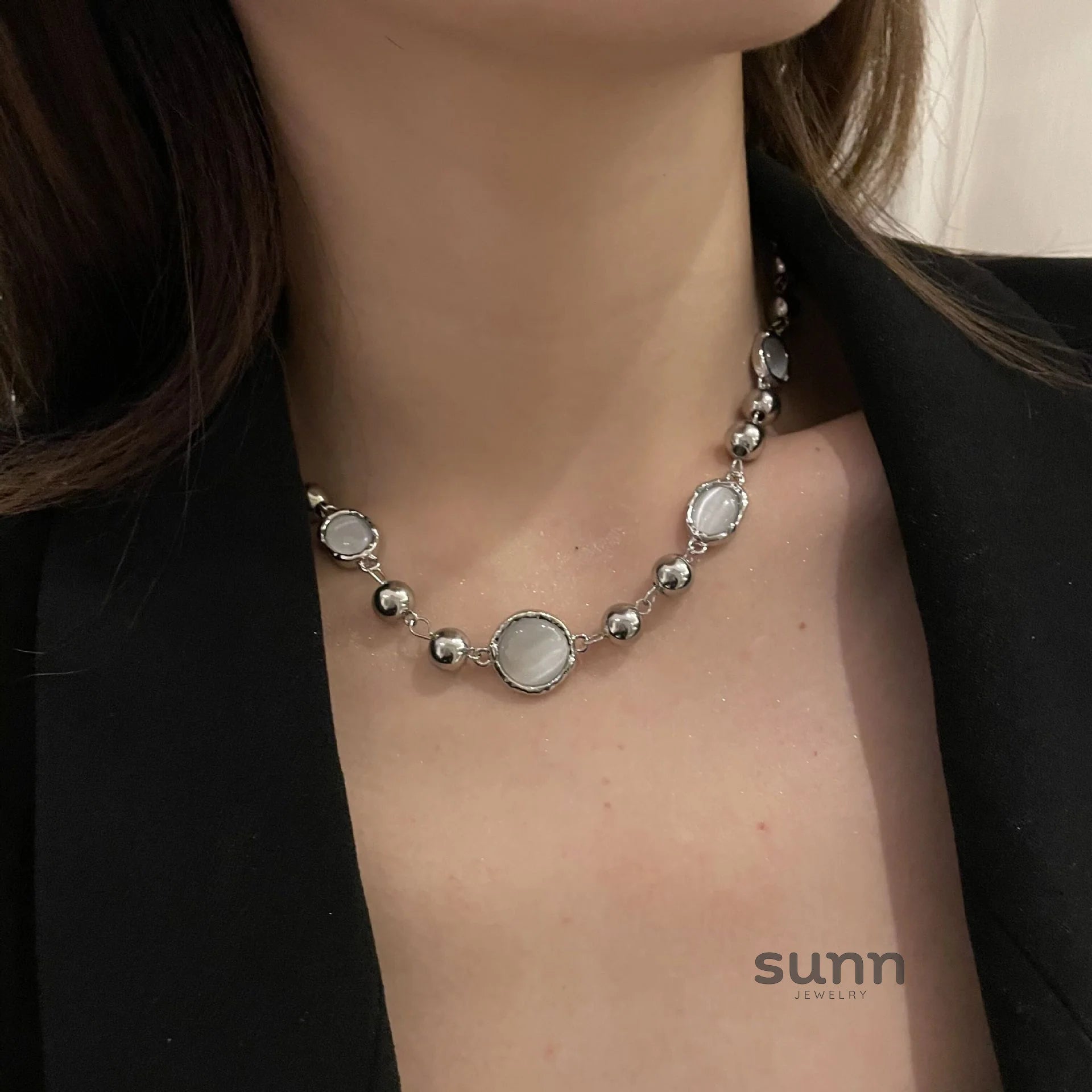 Ahuva Cat Eye Stone Necklace