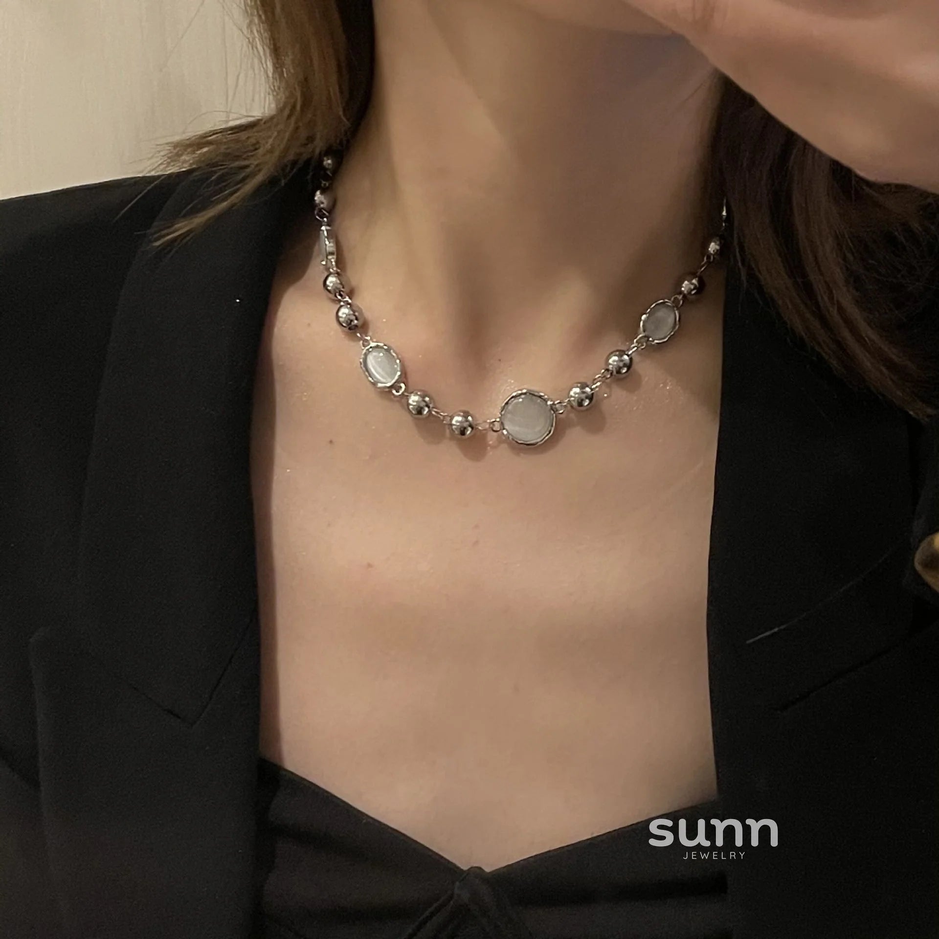 Ahuva Cat Eye Stone Necklace