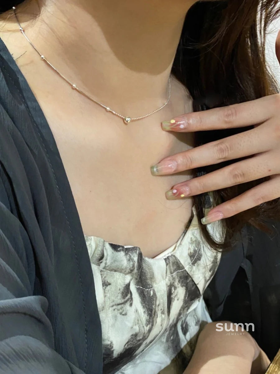 Aiden Asymmetric Bead Necklace