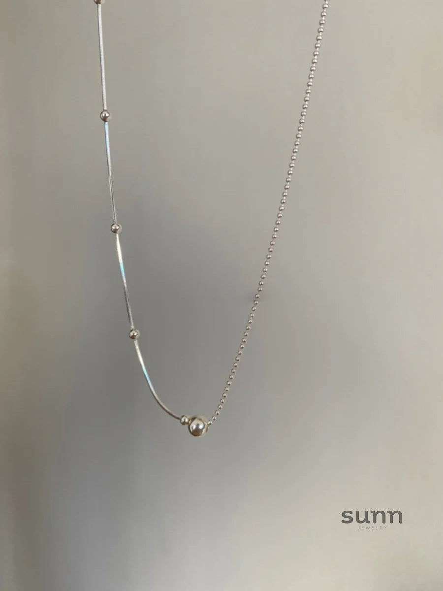 Aiden Asymmetric Bead Necklace