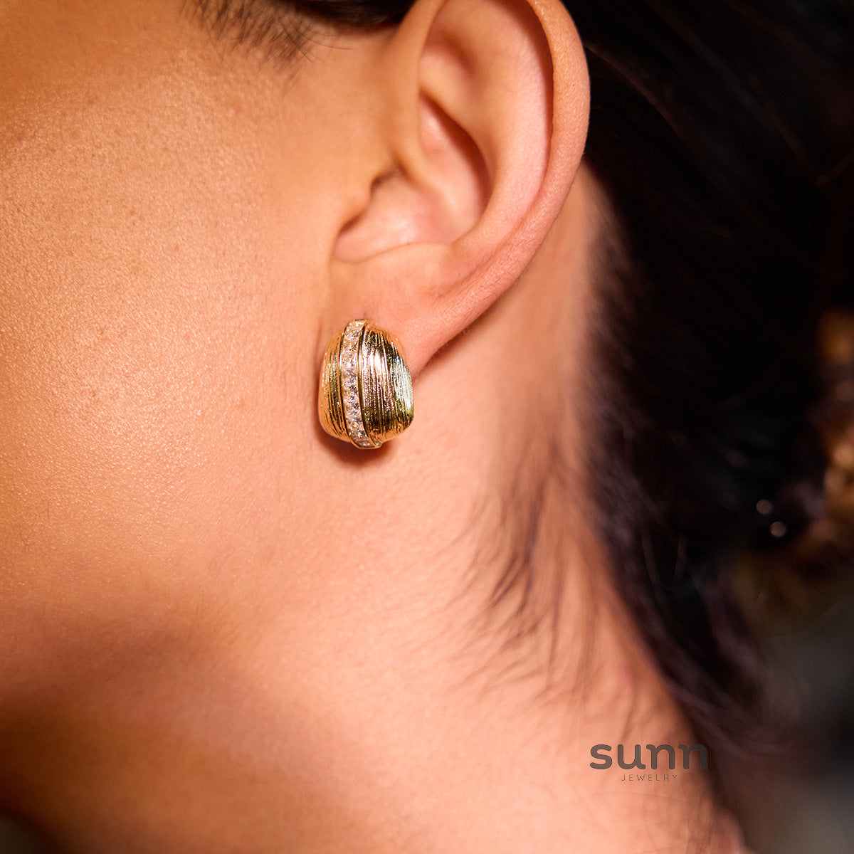 Aiden Zircon Cross Earrings [V6VENS9K]