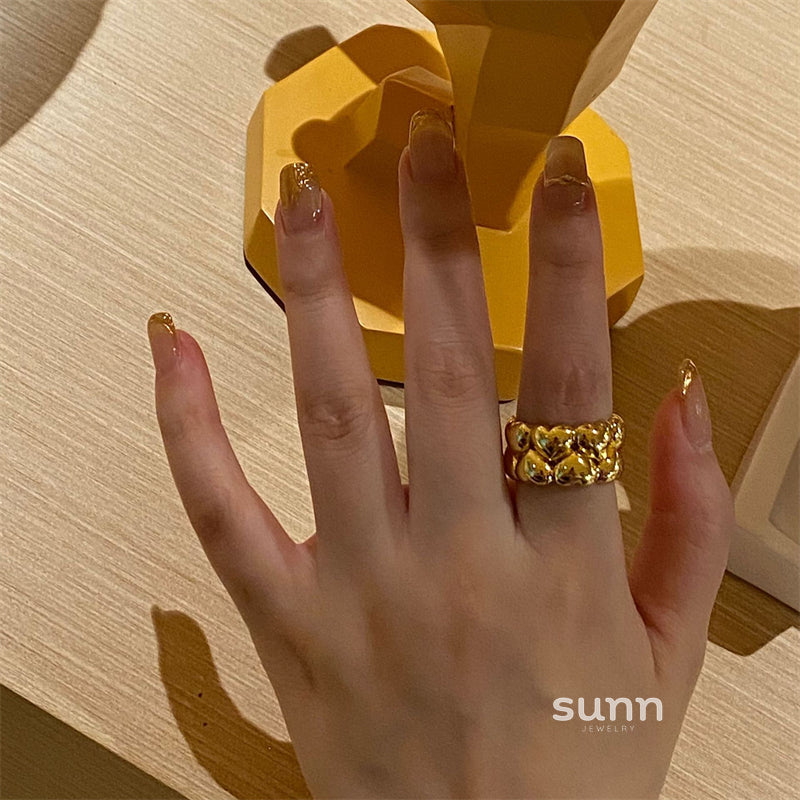 Aiko Double Heart Ring [LTYU3US7]