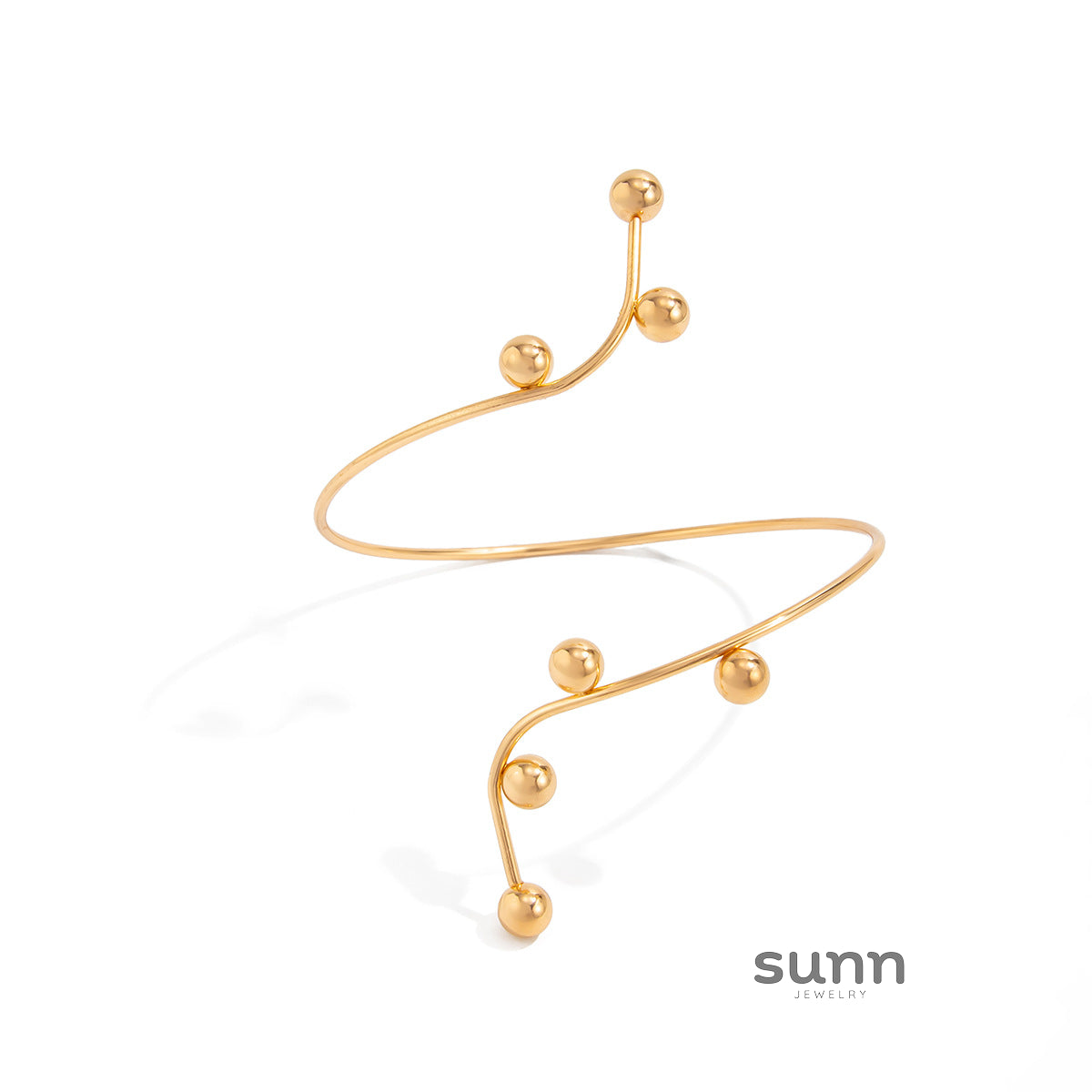 Aiko Minimalist Sphere Arm Cuff [UZRULUOJ]