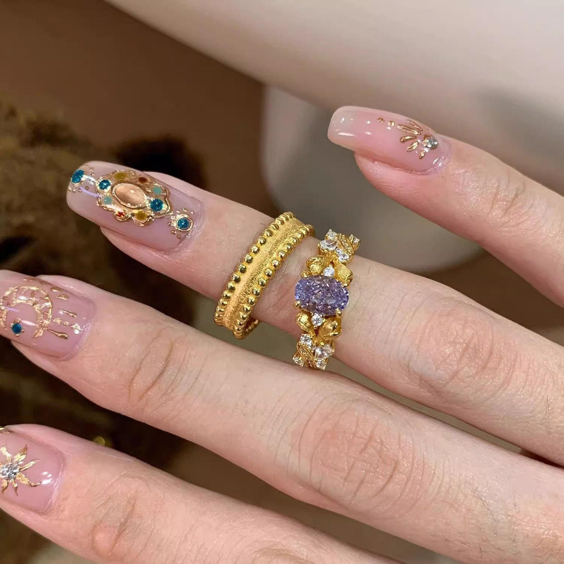 Ailani Bauhinia Vintage Rings [ZSHCHBLV]
