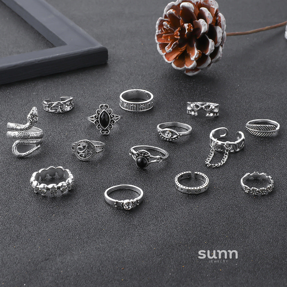 Ailany Vintage Stacking Ring Set