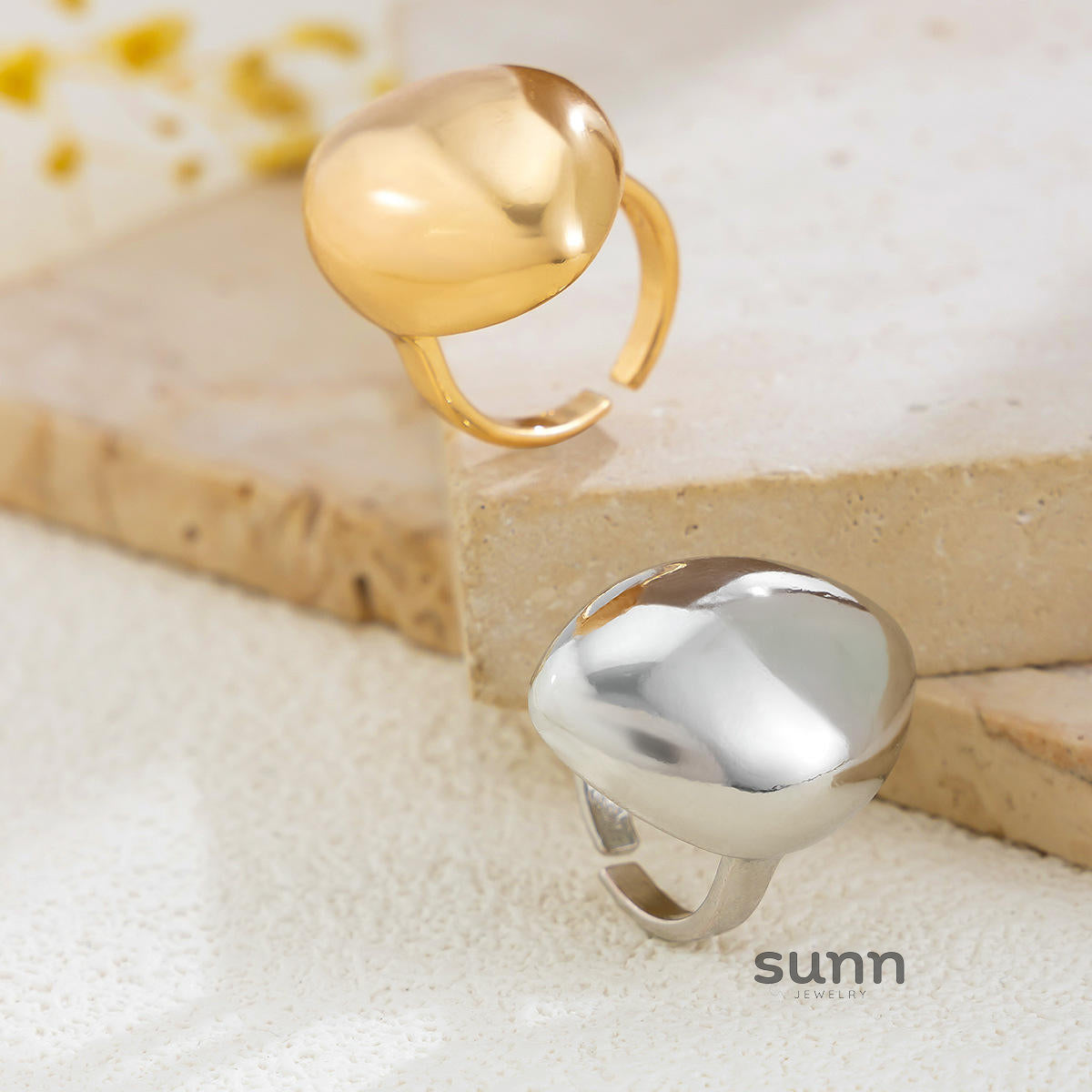 Ailis Liquid Lava Ring Set [BY5VG2ZY]