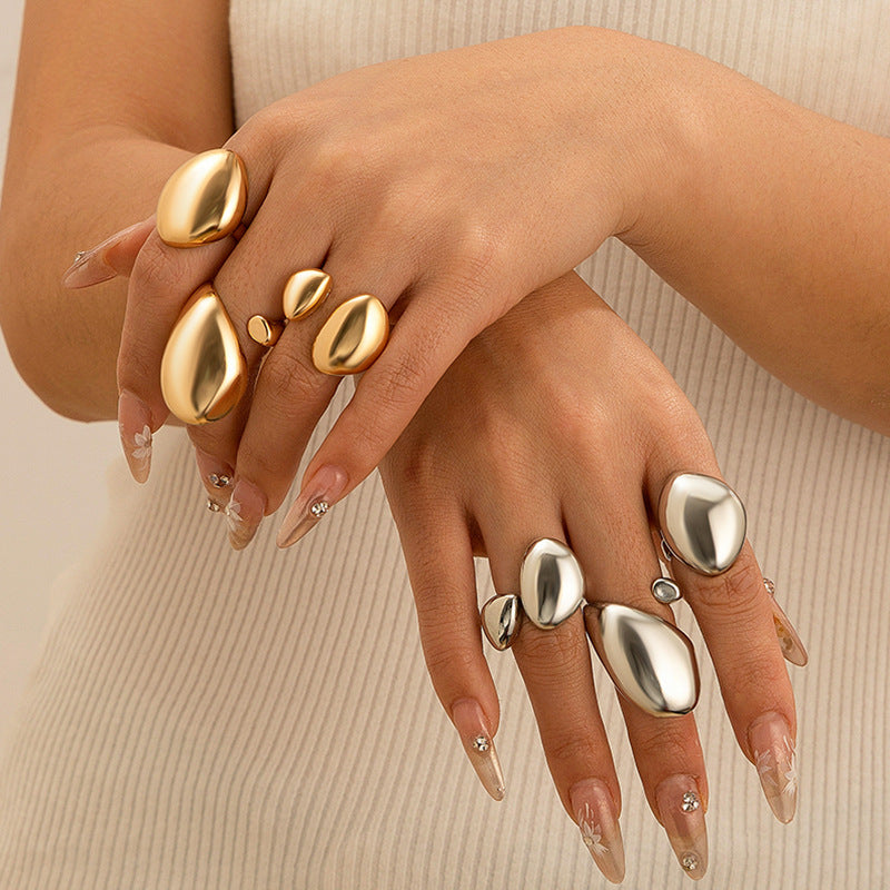 Ailis Liquid Lava Ring Set [EKTA0UUF]