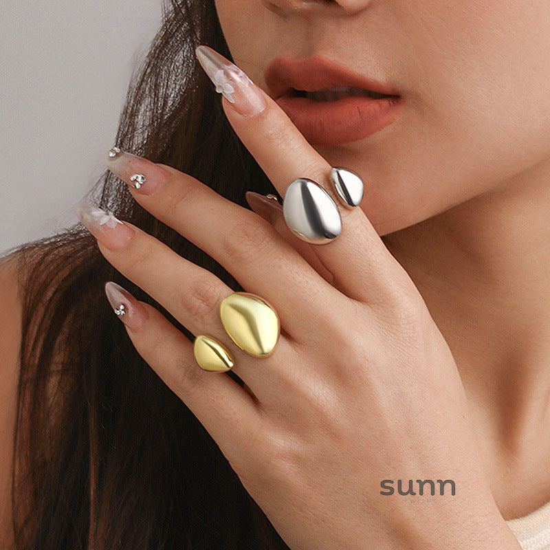 Ailis Liquid Lava Ring Set [EKTA0UUF]