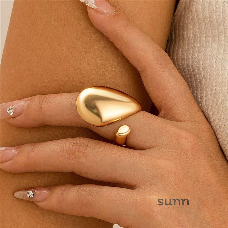 Ailis Liquid Lava Ring Set [XMJAU0MV]