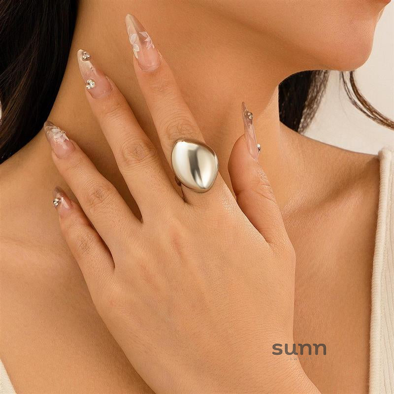 Ailis Liquid Lava Ring Set [SS57E5ZM]