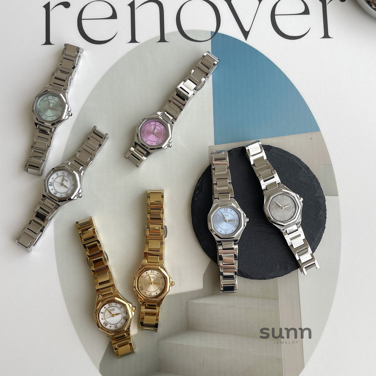 Aime Polished Steel Watch [H3V94ZFT]