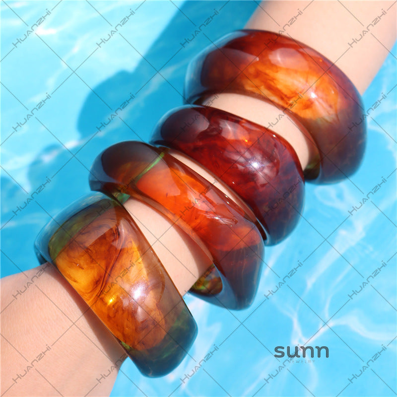 Aime Smudged Stacked Bracelets [QW0YTIOV]
