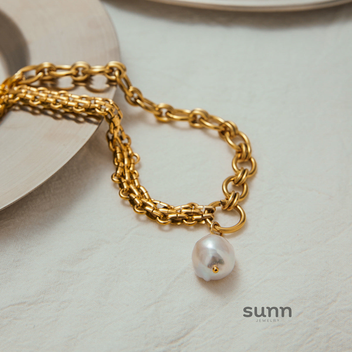 Ainara Delicate Pearl Necklace [39EBO3K2]