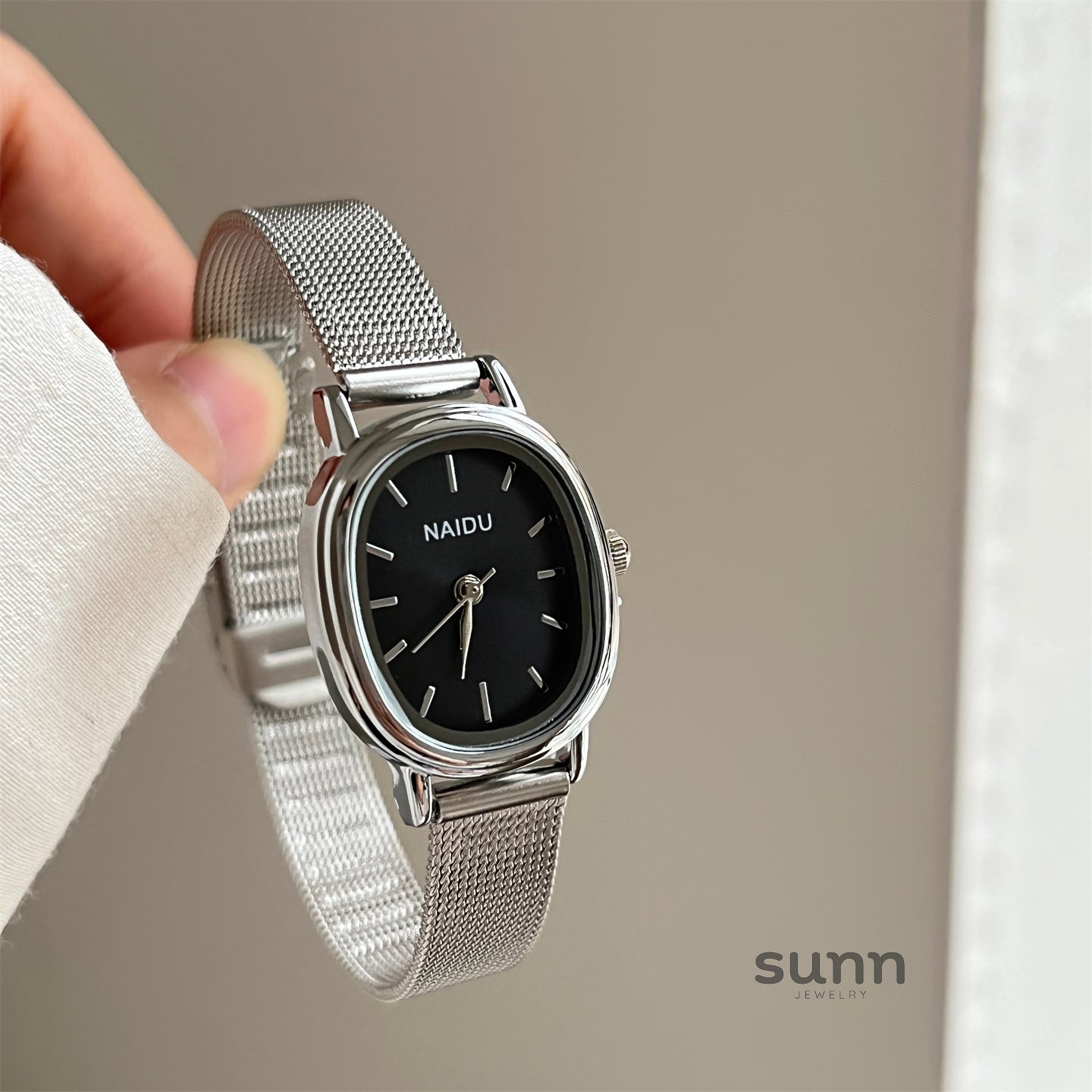 Ainara Retro Mesh Watch [HA478DBH]