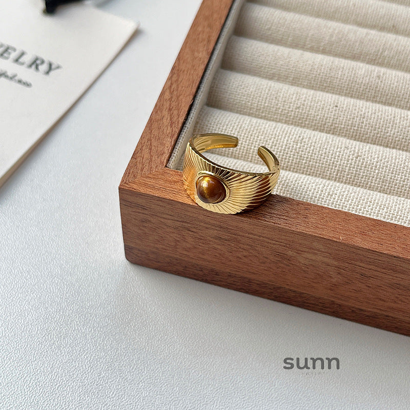 Aine Golden Tiger Eye Ring [SVJKI2AW]