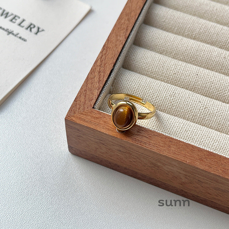 Aine Golden Tiger Eye Ring [6B7RZB8G]