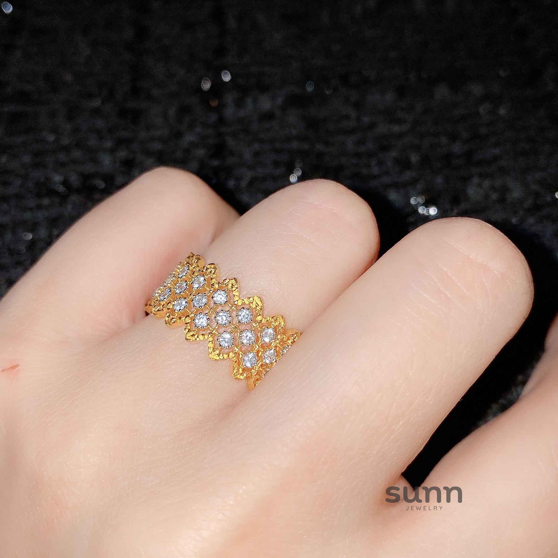 Ainsley Lace Pearl Ring [G7QV1GLT]