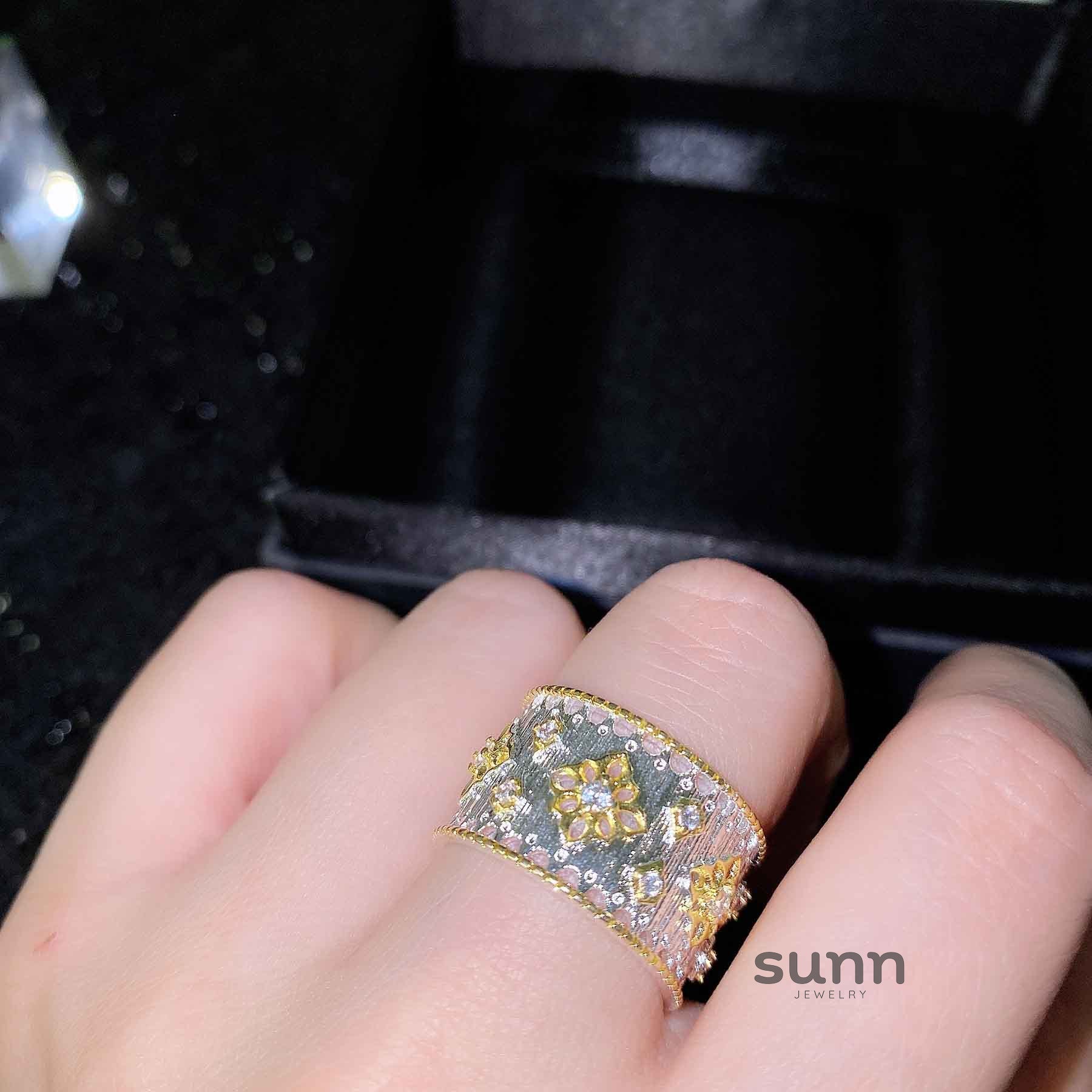 Ainsley Lace Pearl Ring [SQ8JBF47]