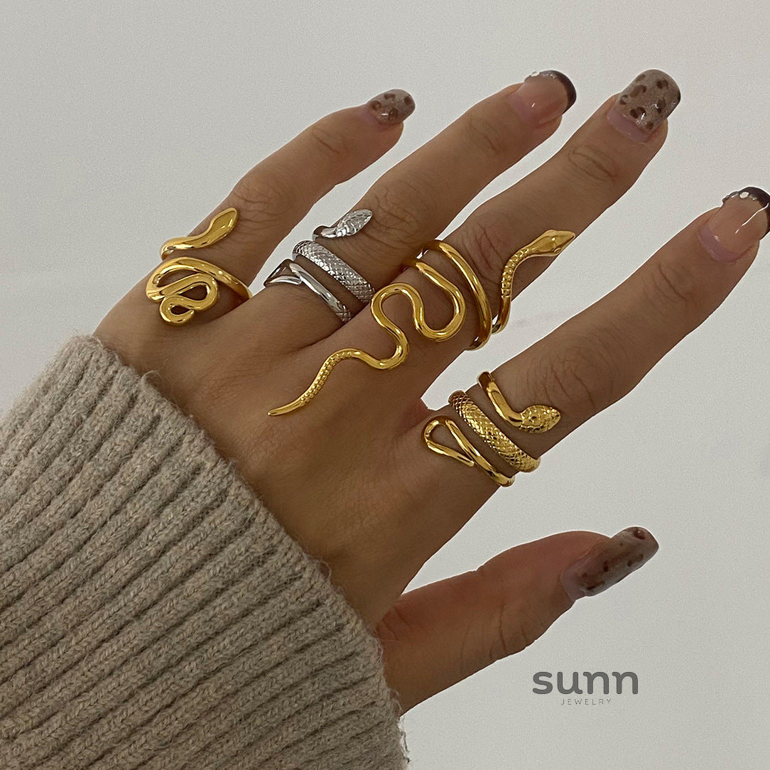 Airabella Serpent Open Ring [BJ4EIVK5]