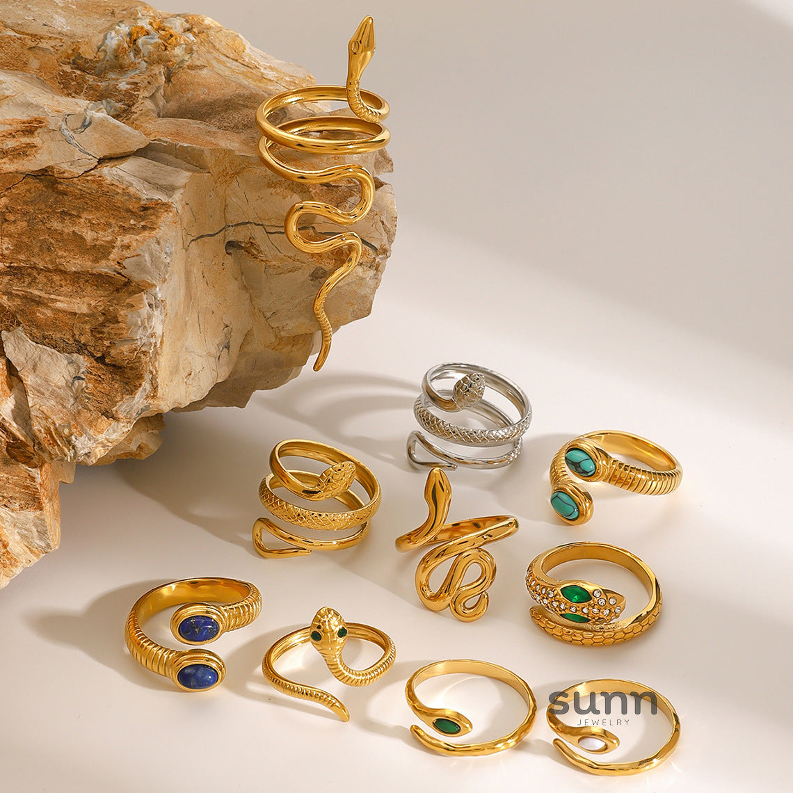 Airabella Serpent Open Ring [WNV9YLTT]