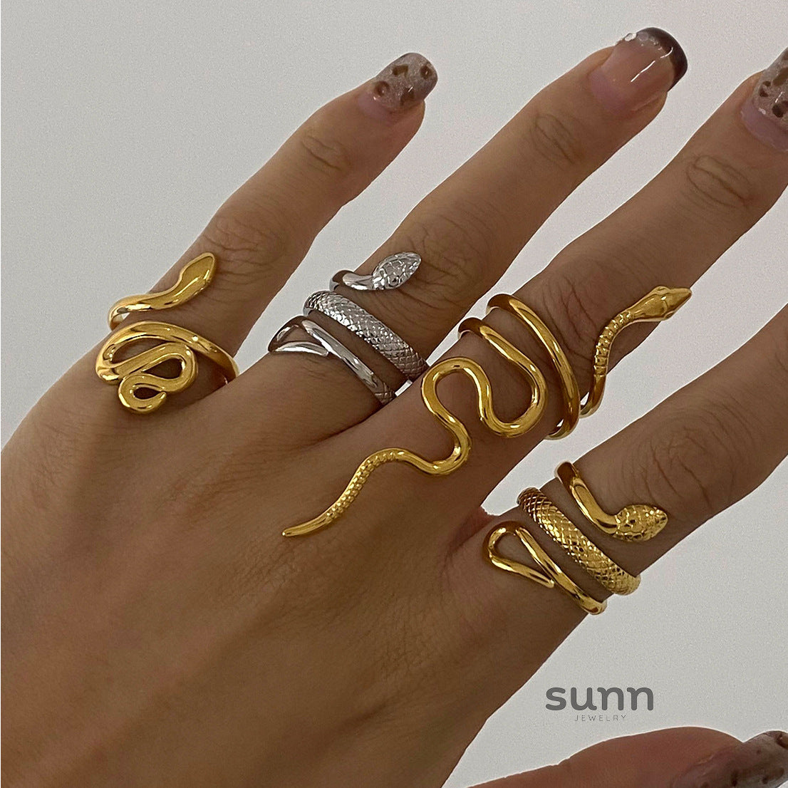 Airabella Serpent Open Ring [8UIUFJ7H]
