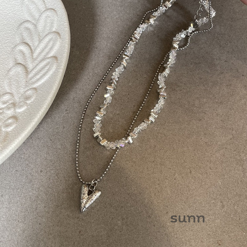 Aishah Crystal Heart Layered Necklace [FIQ6Z2X9]