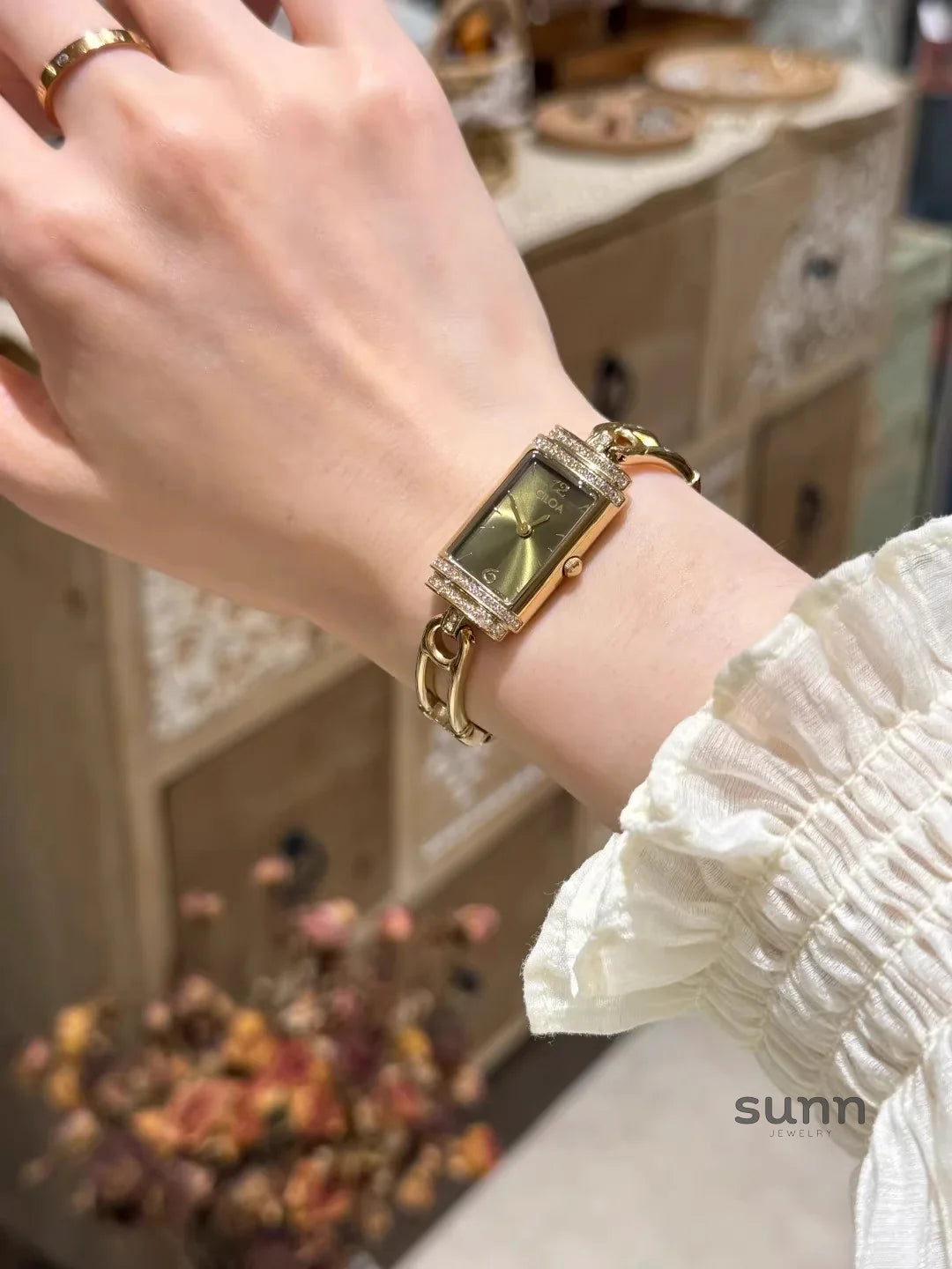 Aishah Rectangular Bracelet Watch