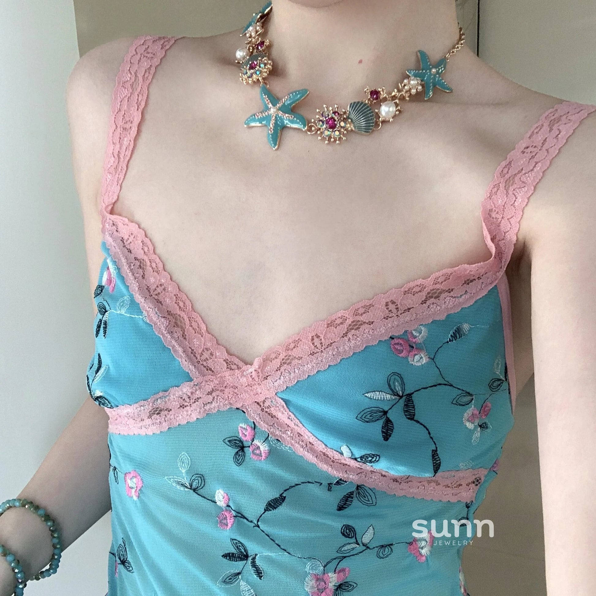 Aislin Iridescent Starfish Necklace