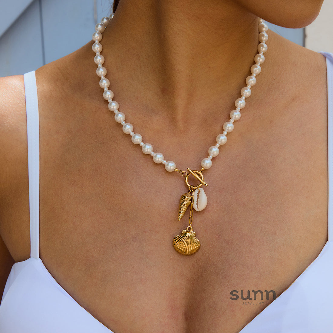 Aitanna Pearl Shell Necklace [XPIUSRHP]