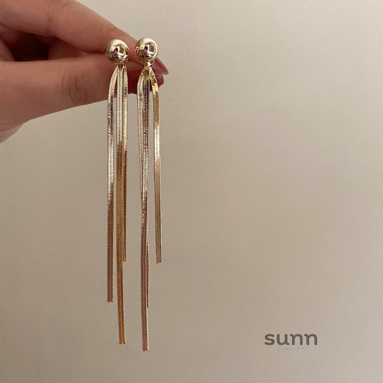 Aivah Serpent Chain Earrings [VAVMGAJ4]
