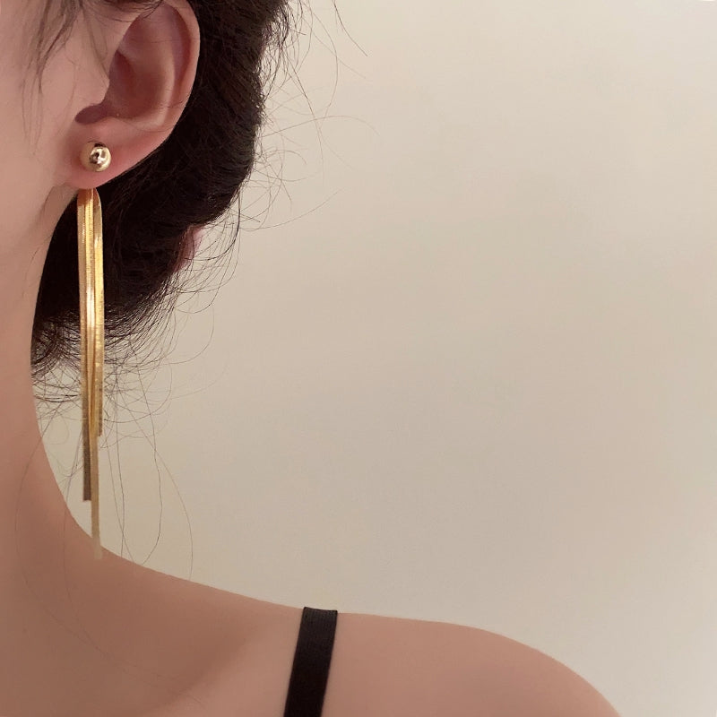 Aivah Serpent Chain Earrings [8VI95CU5]
