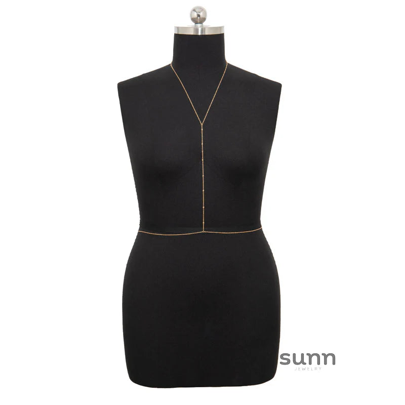 Aixa Delicate Beaded Chain