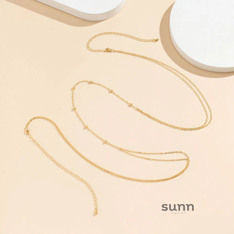 Aixa Delicate Beaded Chain