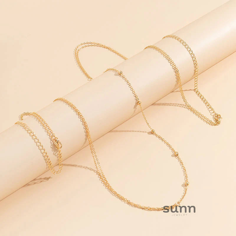 Aixa Delicate Beaded Chain