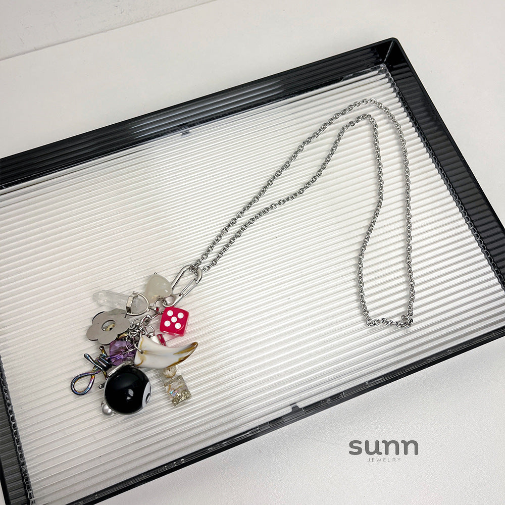 Akari Multi-Element Pendant Necklace [I6HB6TRH]