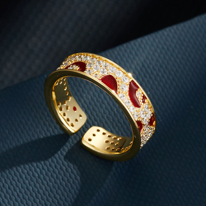 Akila Elegant Leopard Zircon Ring [2KKF3GLS]