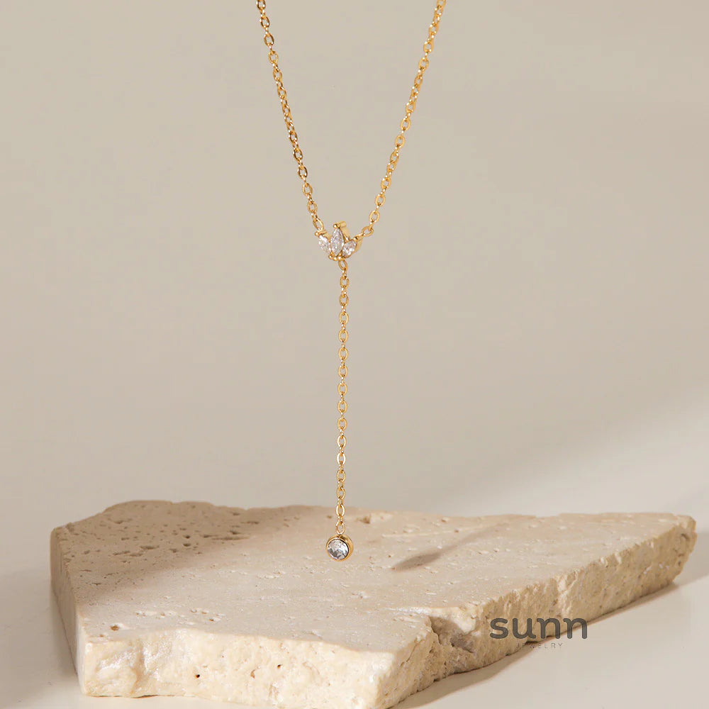 Ala Crown Zircon Layered Necklace