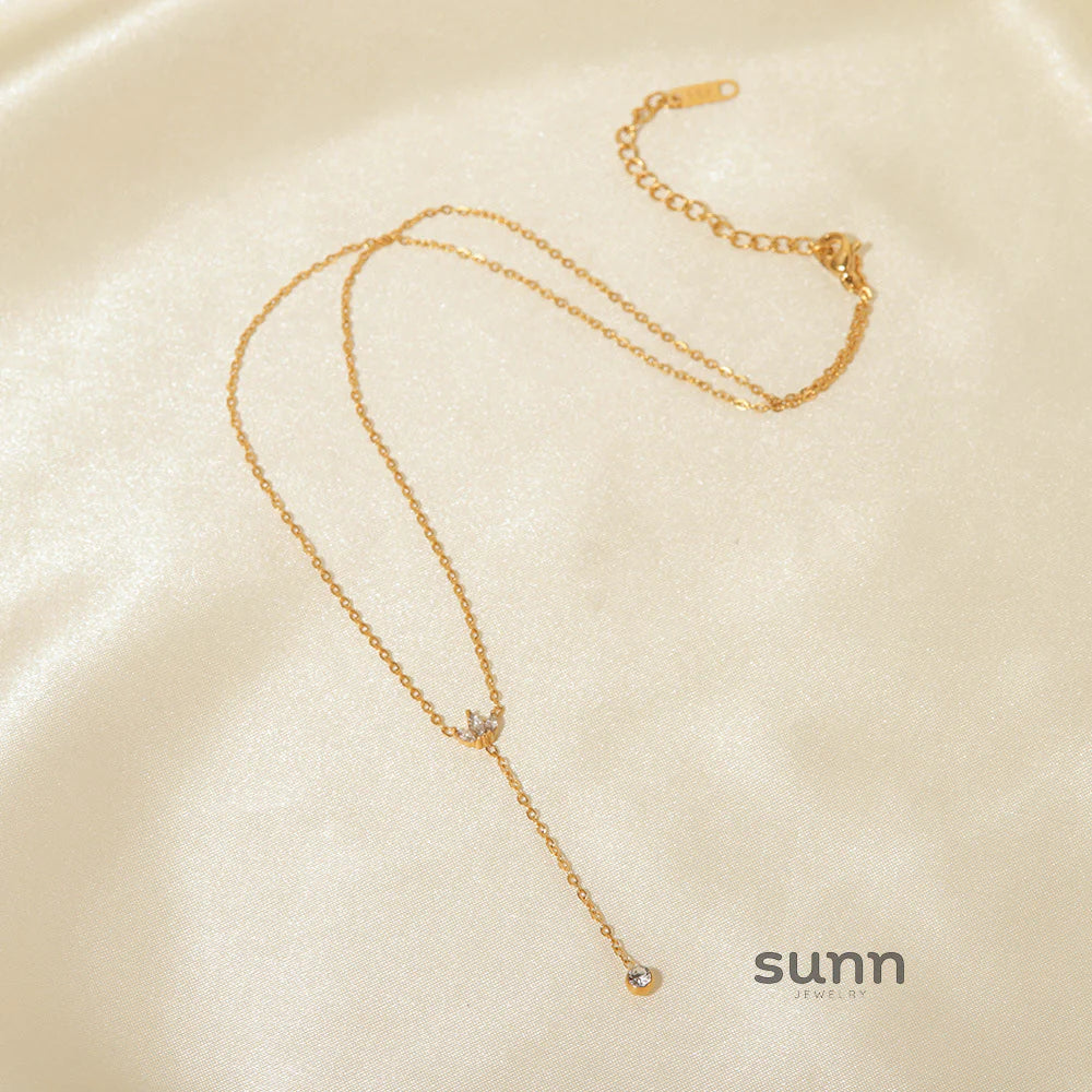 Ala Crown Zircon Layered Necklace