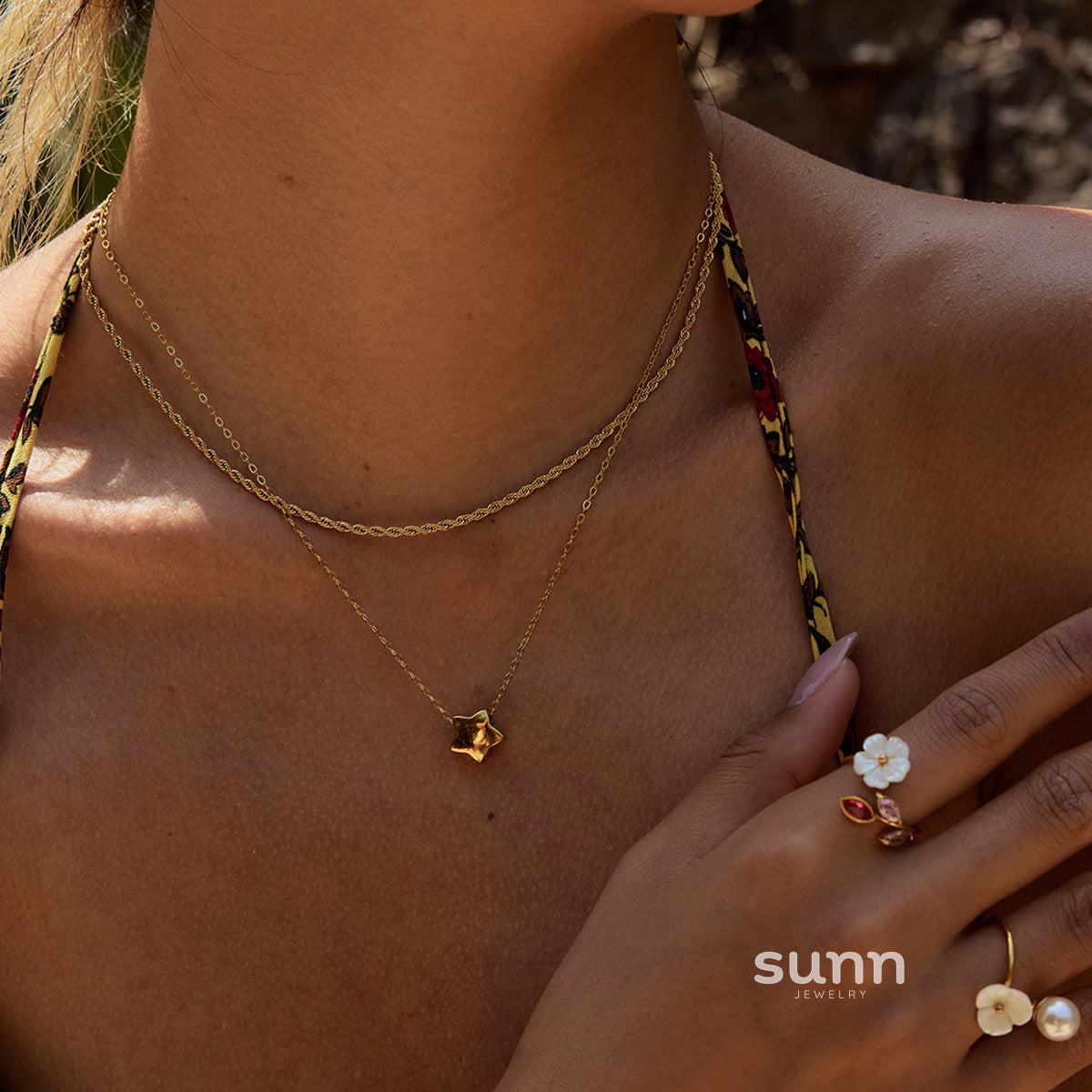 Alaa Multi-layer Heart Necklace [WBVIK80L]