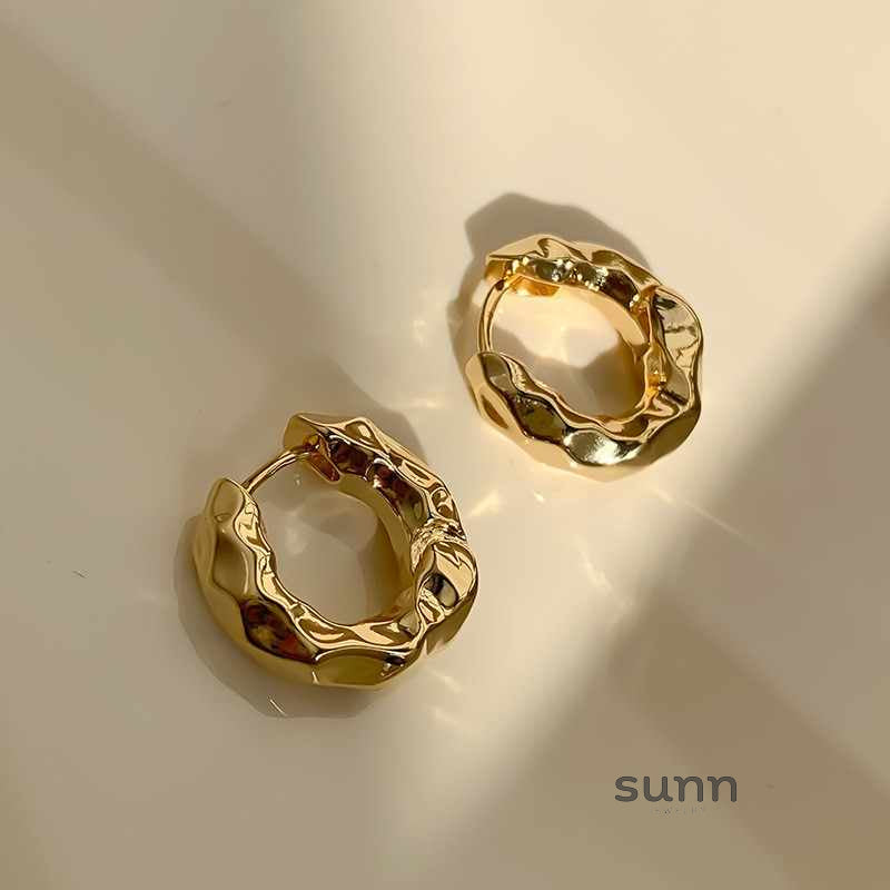 Alaiah Textured Hoop Earrings [67TY0XBE]
