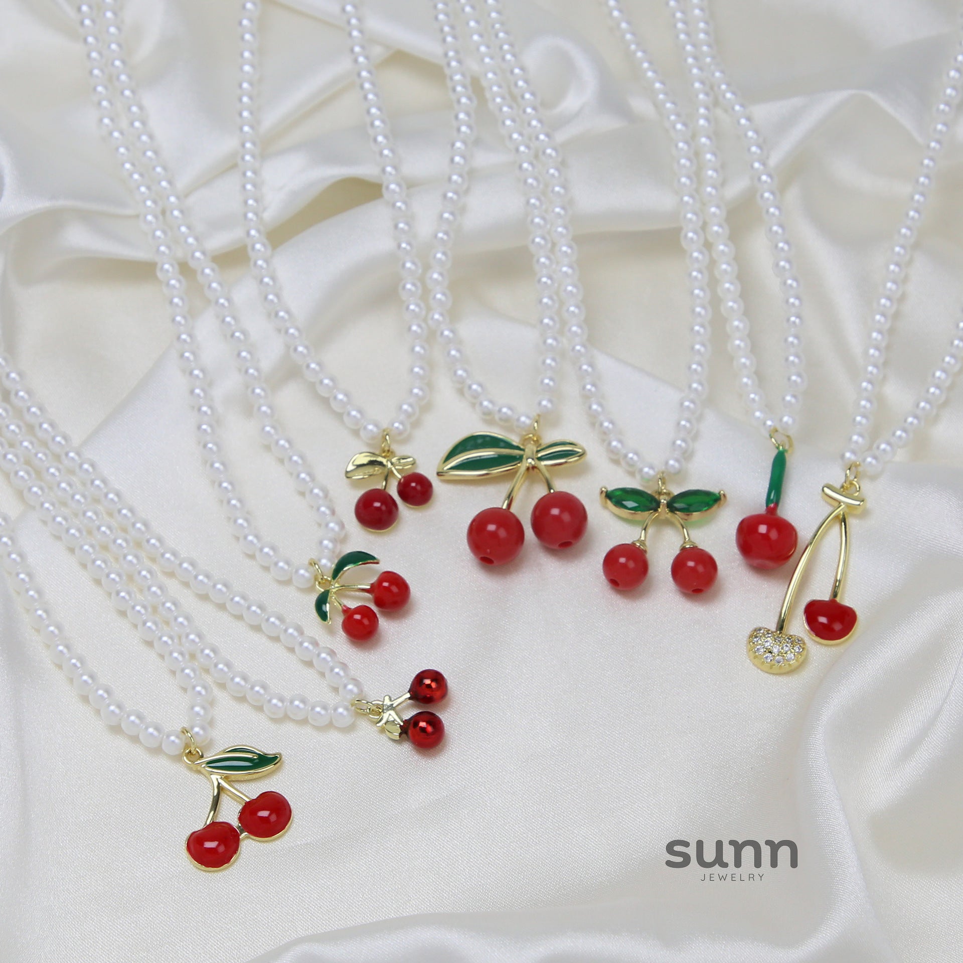 Alana Enamel Fruit Pendant Necklace [AL3C9KD6]