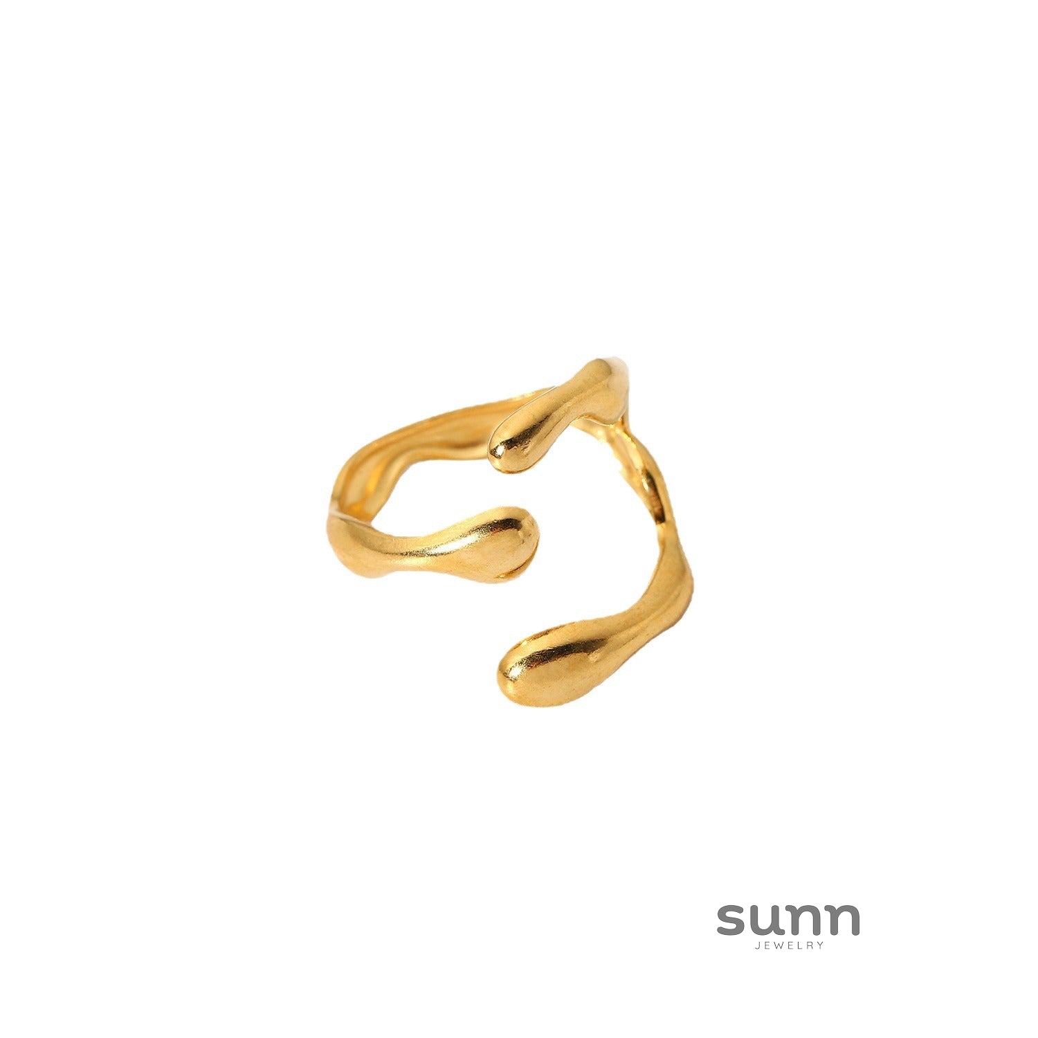 Alanie Geometric Staggered Ring [G316IUZT]