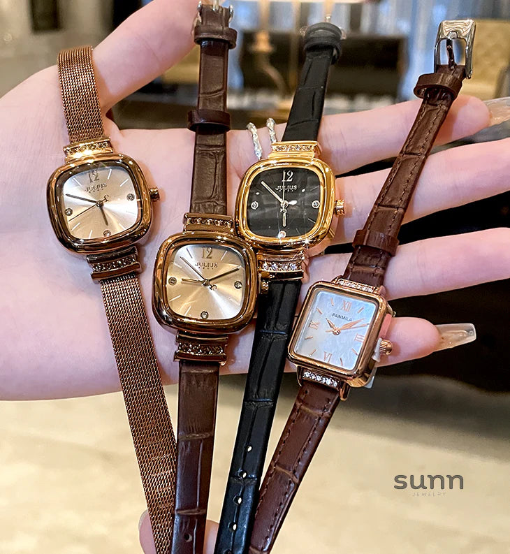 Alanis Square Brown Watch