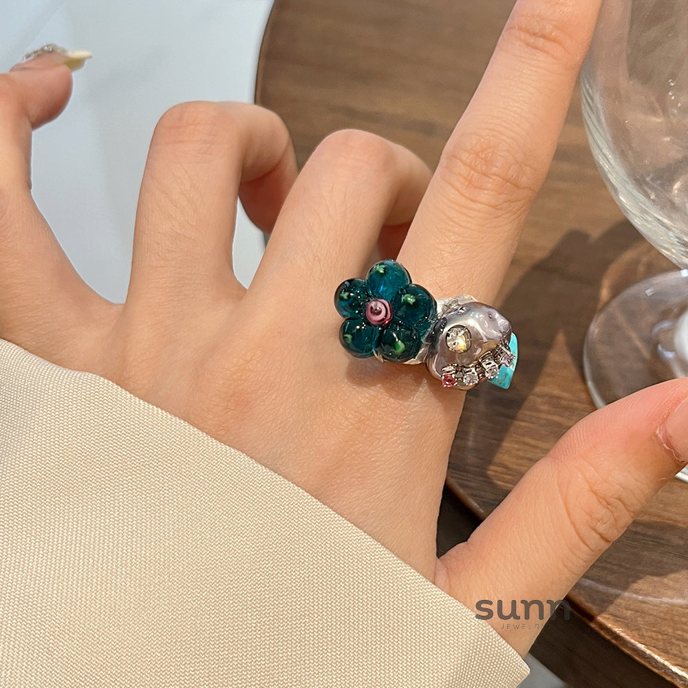 Alany Retro Butterfly Ring [4LI9MUKY]