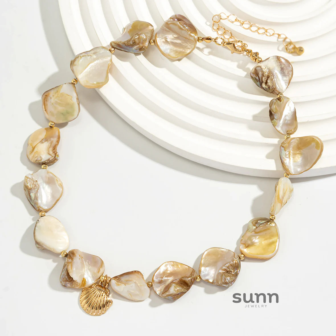 Alaura Scallop Charm Chain