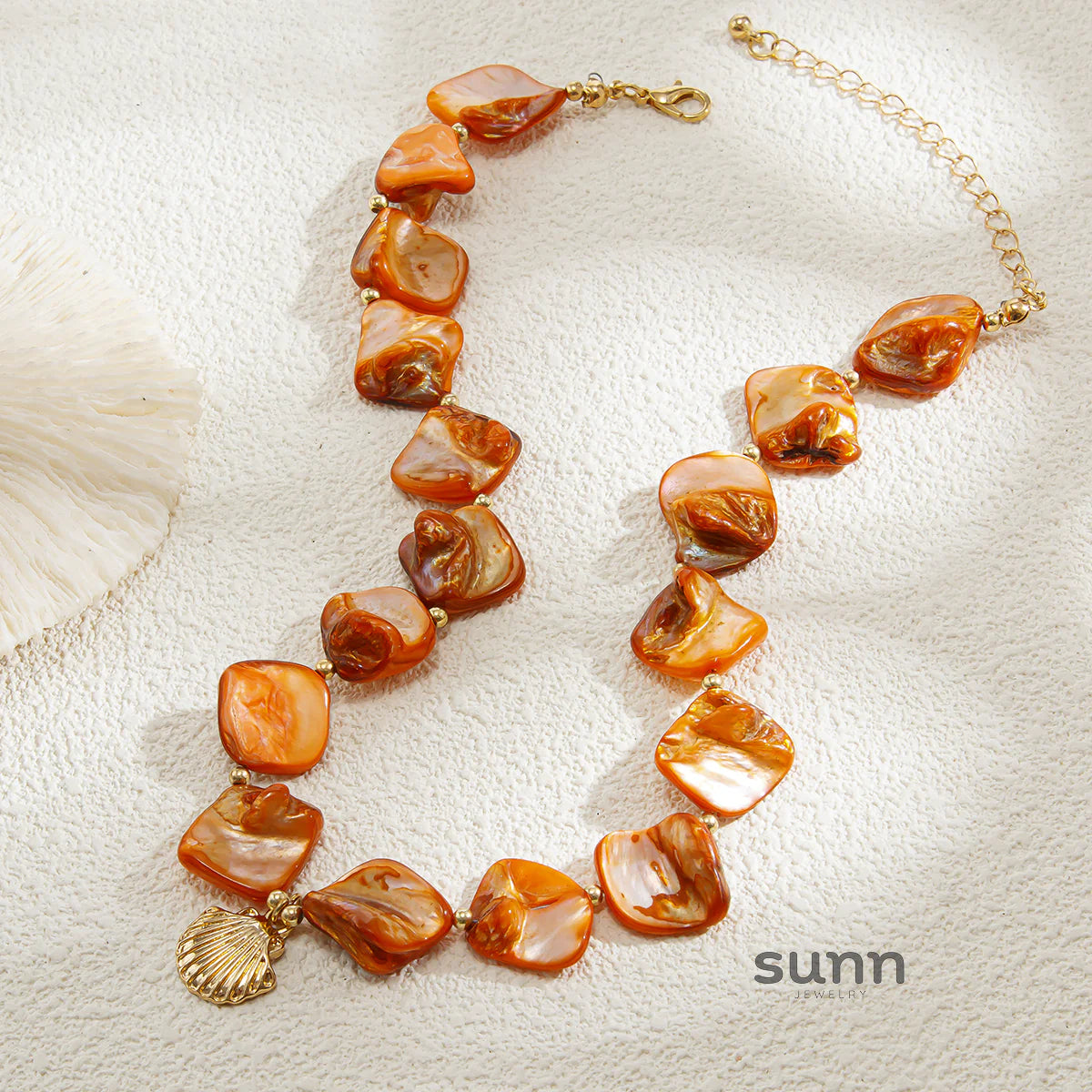 Alaura Scallop Charm Chain