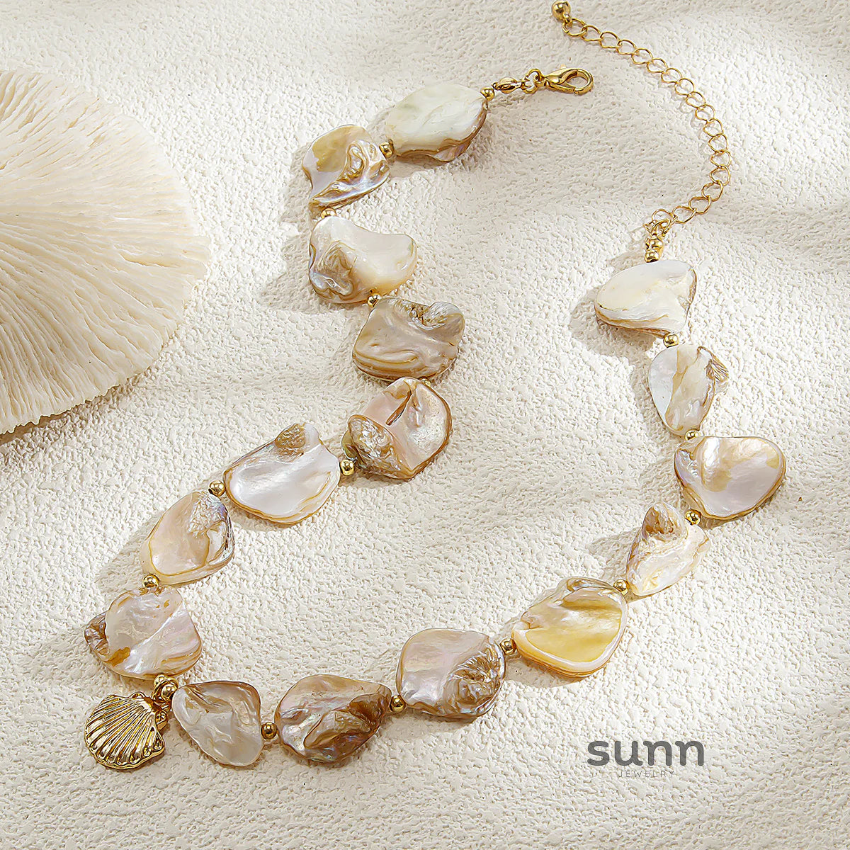 Alaura Scallop Charm Chain